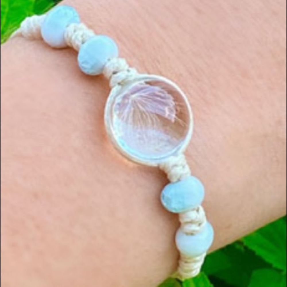 🍉 GIFT IDEA! Make a wish dandelion bracelet